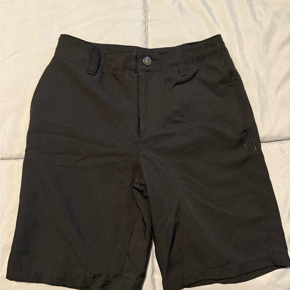 Under Armour Black Flat Front Shorts